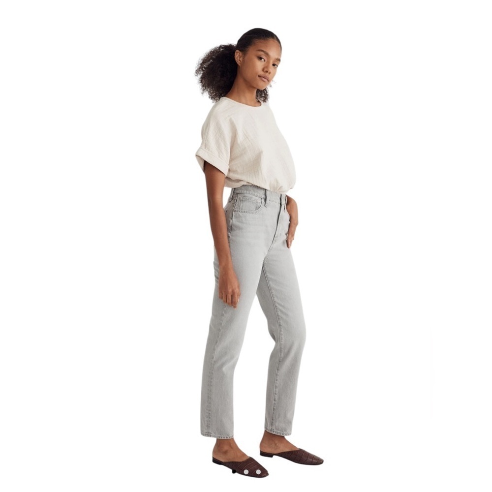 Madewell the perfect vintage straight jean in vervain wash high rise - Picture 3 of 14